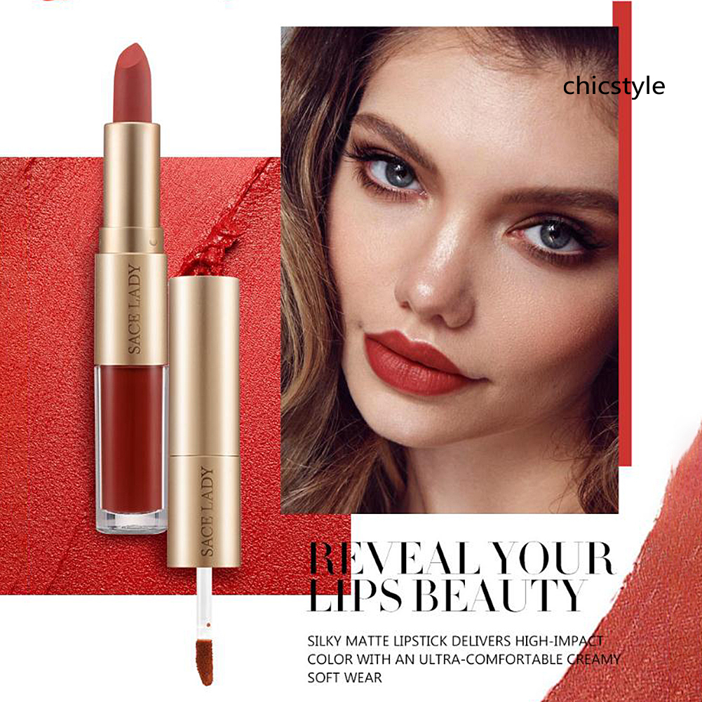 (Hàng Mới Về) Son Kem Sace Lady 2 Trong 1 Tông Lì Dưỡng Ẩm Trang Điểm Lâu Trôi | BigBuy360 - bigbuy360.vn