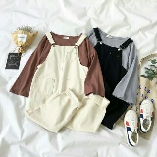 (Ord) Yếm ulzzang thu đông Set yếm thu ulzzang