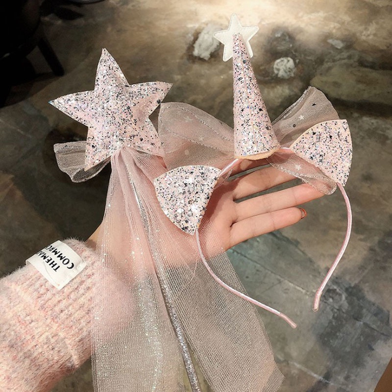 Bộ Kẹp Tóc Hình Vương Miện Công Chúa Xinh Xắn Cho Bé Gái