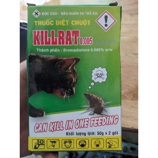  Combo 5 hộp diệt chuột killrat( gồm 10 gói)