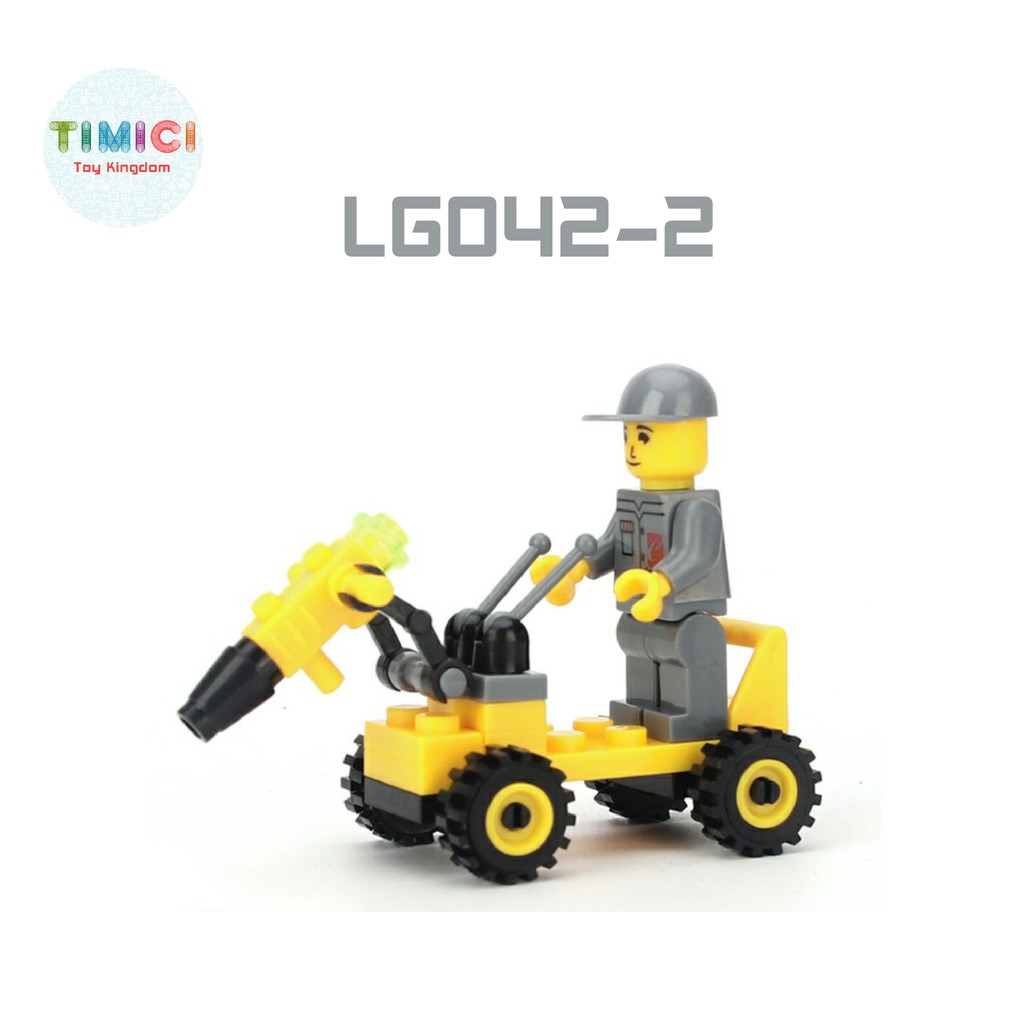 Lego đồ chơi xếp hình mini chiến hạm ô tô phương tiện LG42