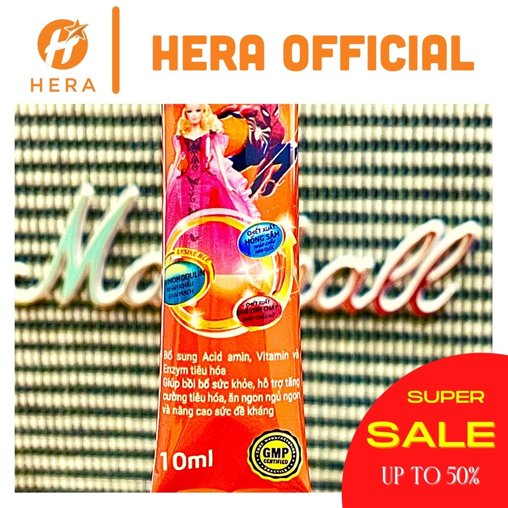 Siro ăn ngon HERA Baby Mummum – Siro cải thiện biếng ăn, lười ăn cho bé HERA chính hãng - Gói 10ml