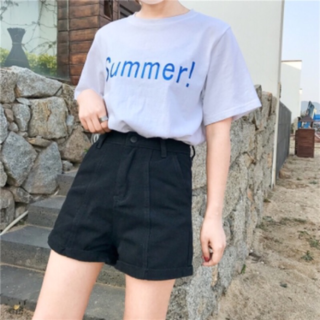 [Trợ giá] Quần Short Cạp Cao Ulzzang - Hàng có sẵn_C1