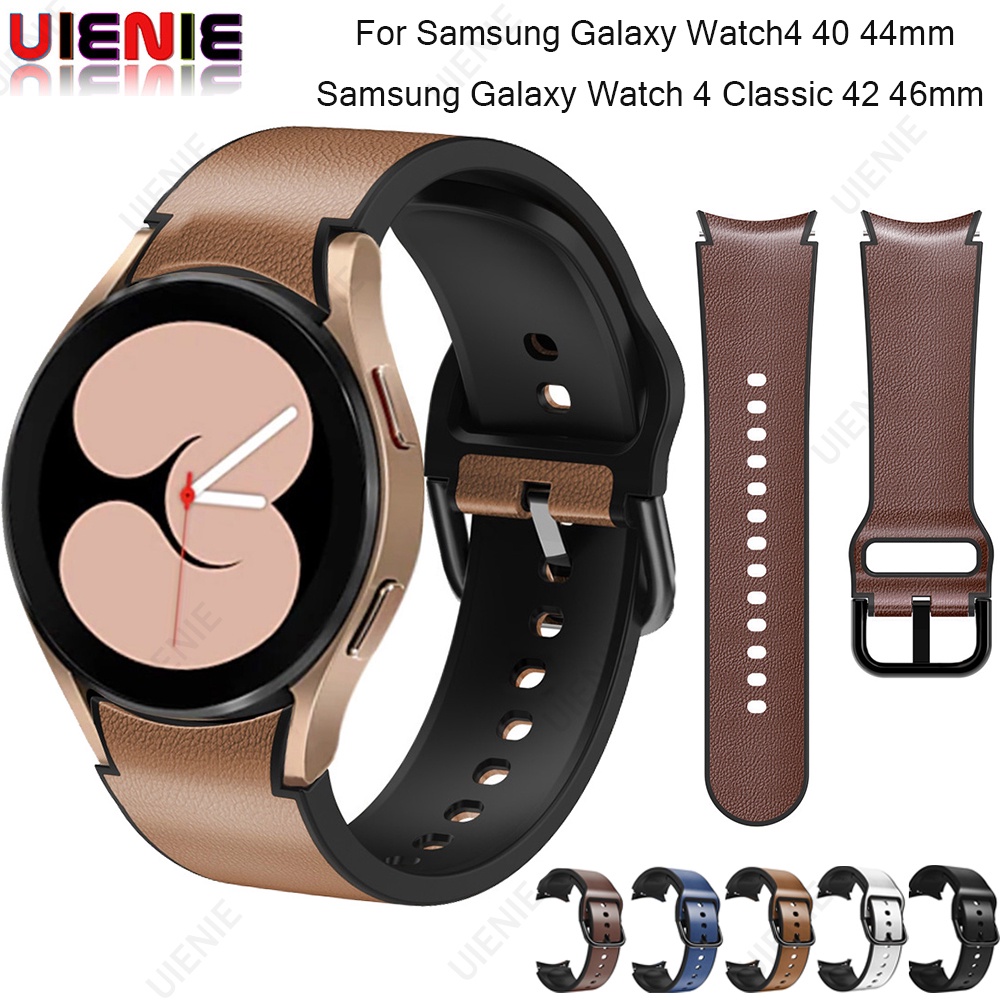 Dây Đeo Bằng Da Cho Đồng Hồ Thông Minh Samsung galaxy Watch4 40mm 44mm /watch 4 Classic 42 46mm