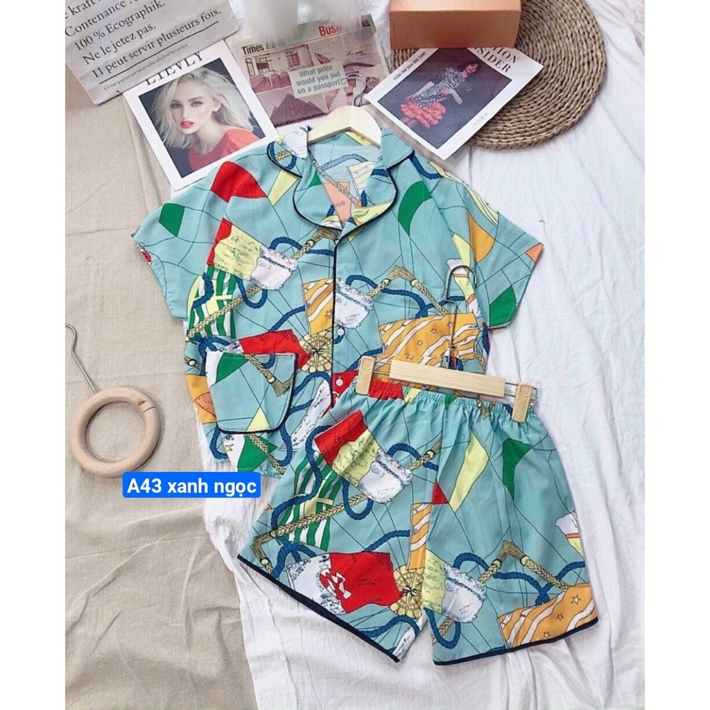 [ Mã A43] Bộ Ngủ Lụa  Đùi Cao Cấp ( Hàng freesize 60kg quay đầu ) . ẢNH THẬT 100%. Bộ mặc nhà | BigBuy360 - bigbuy360.vn