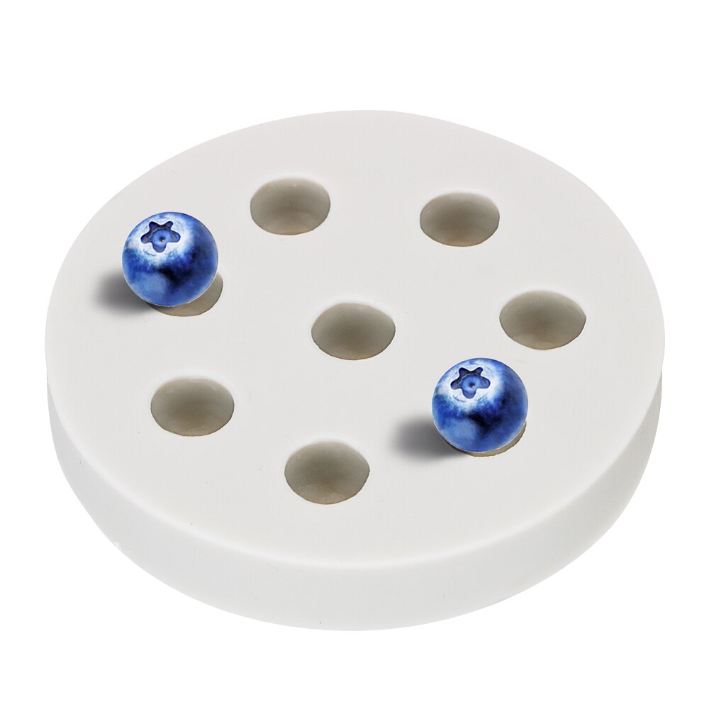 Khuôn silicone tạo hình quả việt quất 3D dùng làm bánh kẹo DIY