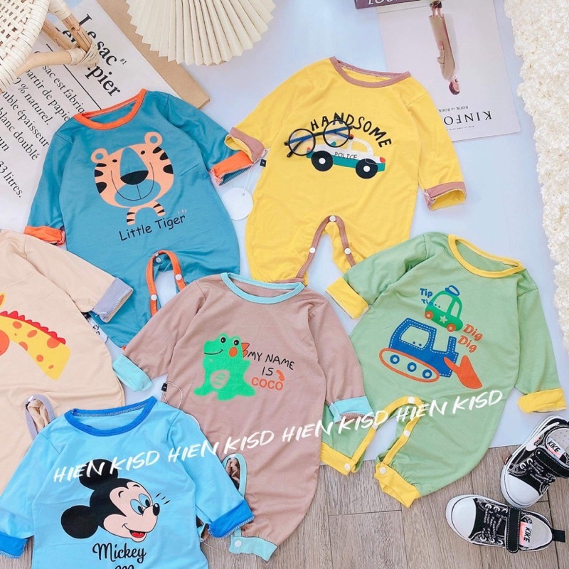 Body dài tay cho bé Minky Mom Bodysuit sơ sinh