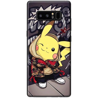 Ốp lưng Samsung Note 4, Note 5, Note 8, Note 9 Pika nheo mắt