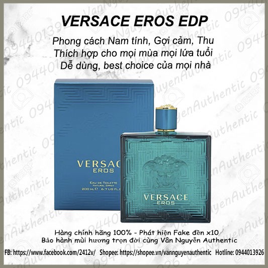 VanNguyenAuthentic - Nước hoa Versace Eros