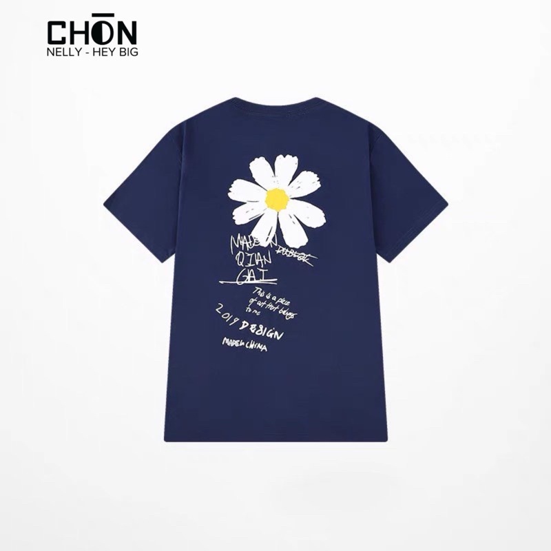 Áo thun NELLY, chính hãng, sẵn hàng, dáng Unisex hình in Hoa Cúc CHÒN CLOTHING