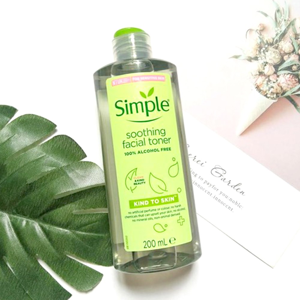 Nước Hoa Hồng Simple Kind to Skin Soothing Facial Toner 200ml [Hàng nhập khẩu chính hãng] | BigBuy360 - bigbuy360.vn