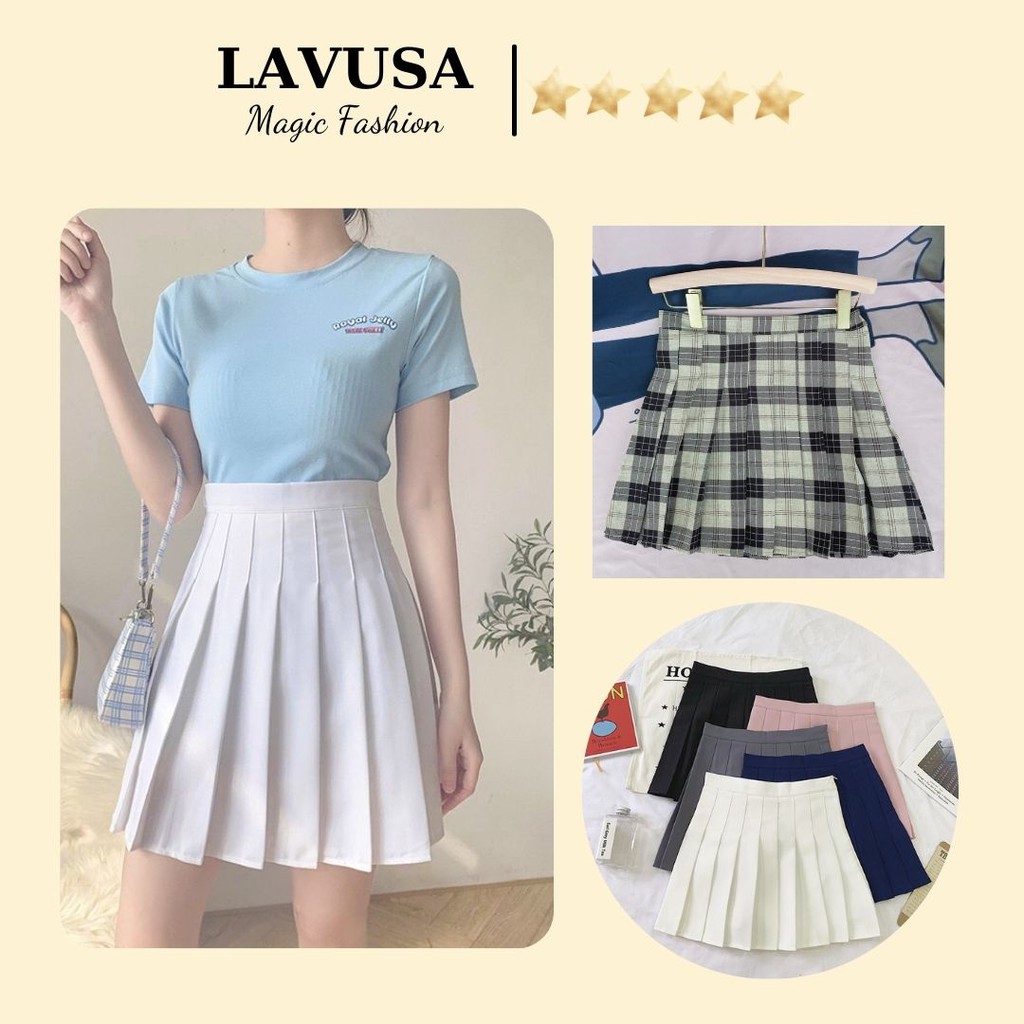 [ Mã FAGREEN55 giảm 10% tối đa 30K đơn 99K] Chân váy tennis xếp ly ngắn xòe Hàng quảng Châu LAVUSA | BigBuy360 - bigbuy360.vn