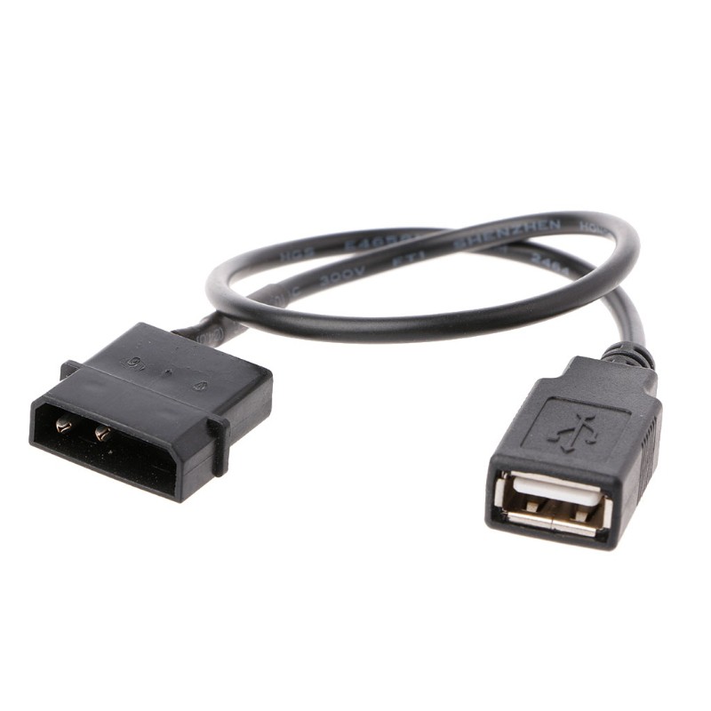 Dây cáp nối nguồn trong PC 5V 2 chân IDE Molex 30cm tới USB loại A 2.0