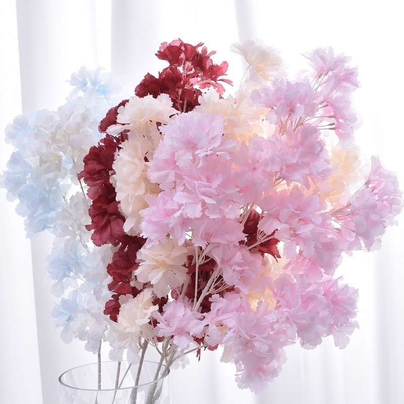 1 Bó Hoa Tuyết Giả Bằng Lụa 90cm Trang Trí Tiệc Cưới
