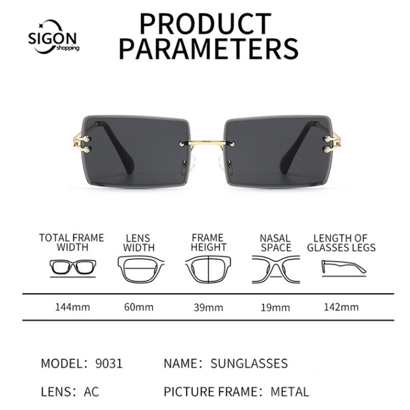 Kính Mát Gọng Nhỏ Chống Tia UV Thời Trang Âu Mỹ Thích Hợp Sử Dụng Hàng Ngày Và Ngoài Trời