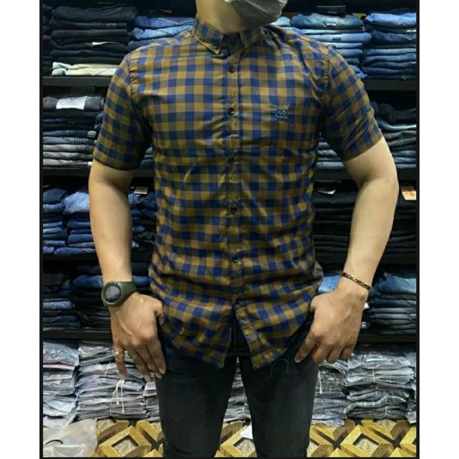 Áo Sơ Mi Nam Tay Ngắn Họa Tiết Gucci
