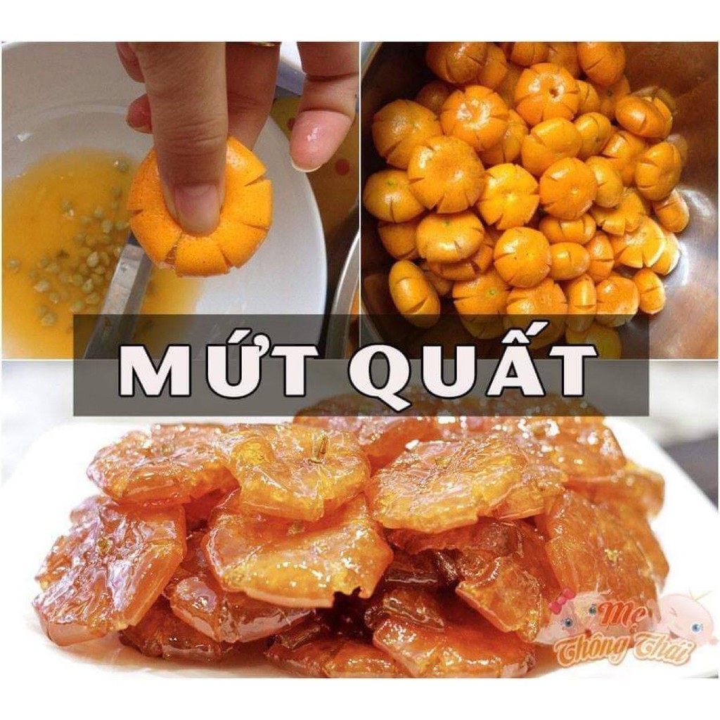 200GR MỨT QUẤT VÀNG SẤY DẺO KHÔNG HẠT NHÀ LÀM CHUA NGỌT NGON