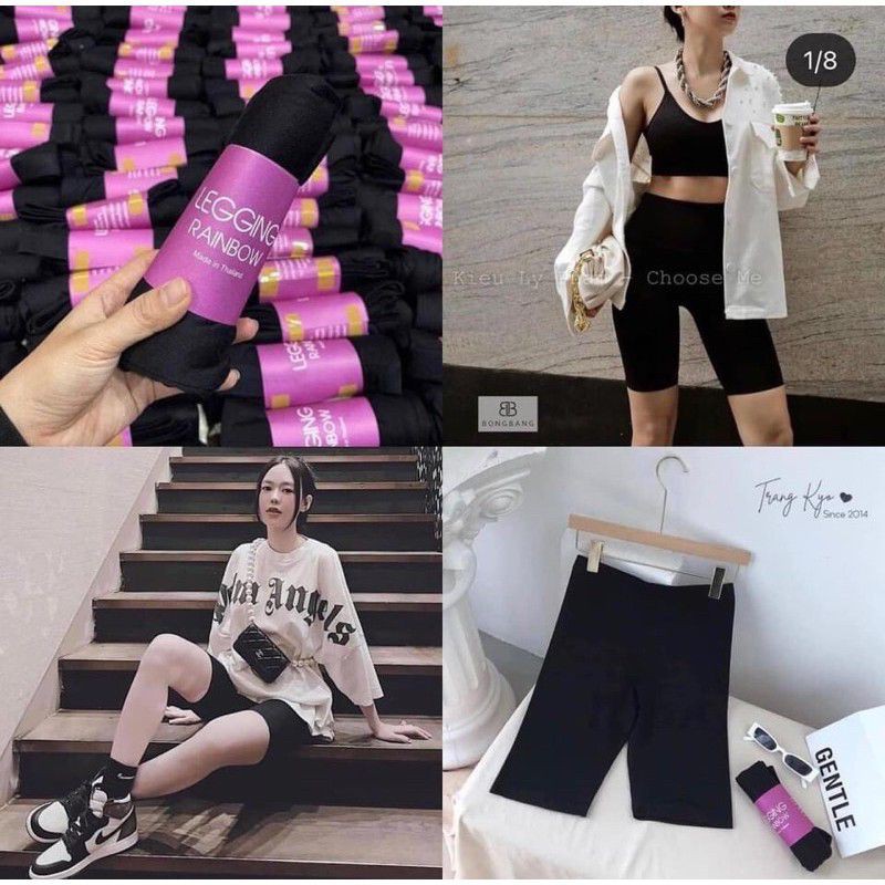 [SIÊU HÓT] Quần legging lửng nữ thể thao, quần đùi ngố thái cạp chun, co giãn 4 chiều, nâng mông form dưới 52kg | BigBuy360 - bigbuy360.vn