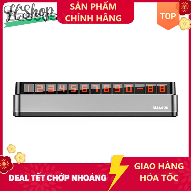 Bảng số điện thoại Baseus dạ quang dùng khi đỗ xe tạm thời -HSHOP365