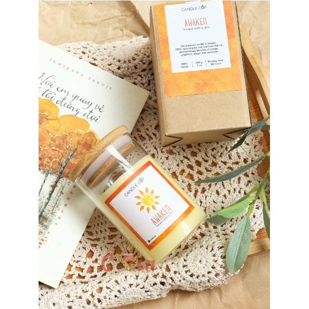 Nến Thơm AGAYA (Candle Cup) Tinh Dầu Thiên Nhiên Cao Cấp Sáp Cọ - C'Yin Candle