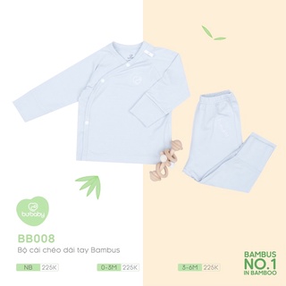 BuBaby - Bộ dài tay cài chéo sơ sinh