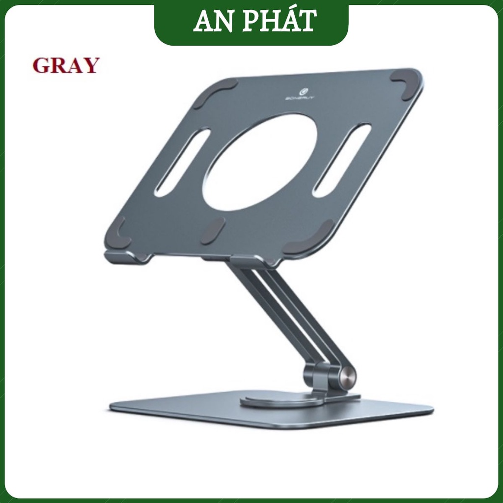 Giá đỡ máy tính bảng, iPad, galaxy tablet Boneruy L04 Table Stand bằng hợp kim nhôm xoay 360 độ có thể gập lại | BigBuy360 - bigbuy360.vn