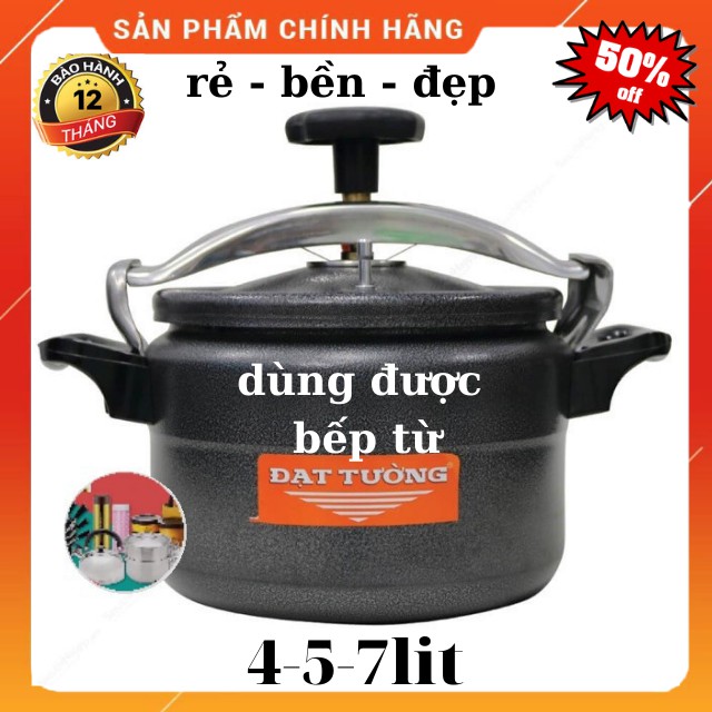 Nồi Áp Suất Đạt Tường-đáy từ- 4-5-7l - Nồi Hầm Xương Ninh Cháo Đa Năng- Hàng Chính Hãng- Bảo Hành 12 Tháng