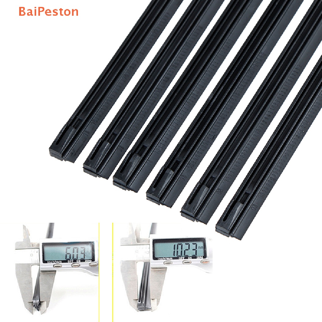Set 2 Dải Cao Su Mềm 6mm 14-22 '' Bọc Cần Gạt Nước Kính Chắn Gió Xe Hơi