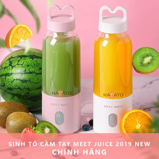 Máy Xay Sinh Tố Mini MEET JUICE Có 2 loại Pin Sạc và Cắm Điện (Siêu Sale)