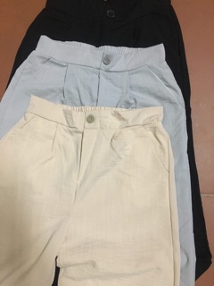 [🔥DEAL SHOCK🔥]Quần culottes đũi xước chun sau