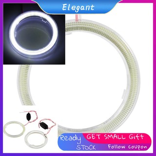 Cặp đèn pha LED COB DRL vòng tròn mắt thiên thần 60mm cho xe mô tô/xe hơi