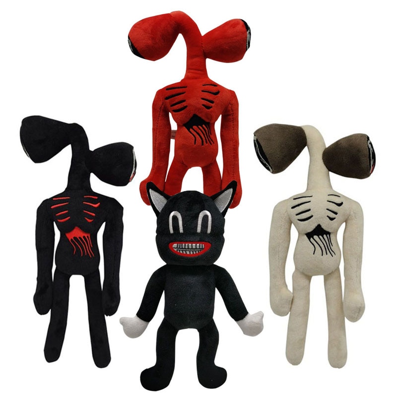 Hot Horror Game Plush Toys 35cm Siren Head Plush Toy White Black Sirenhead Stuffed Horror Character Peluches Toys Gifts