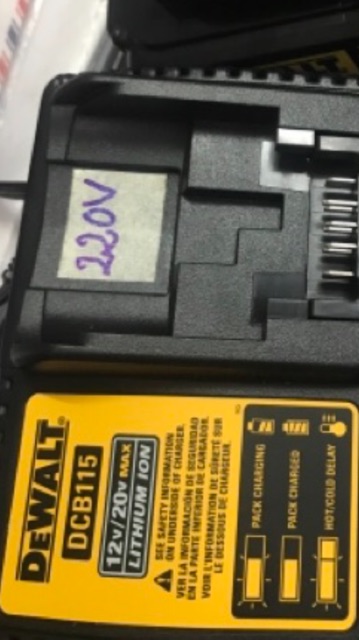 Sac Dewalt 115 lên diện 220v