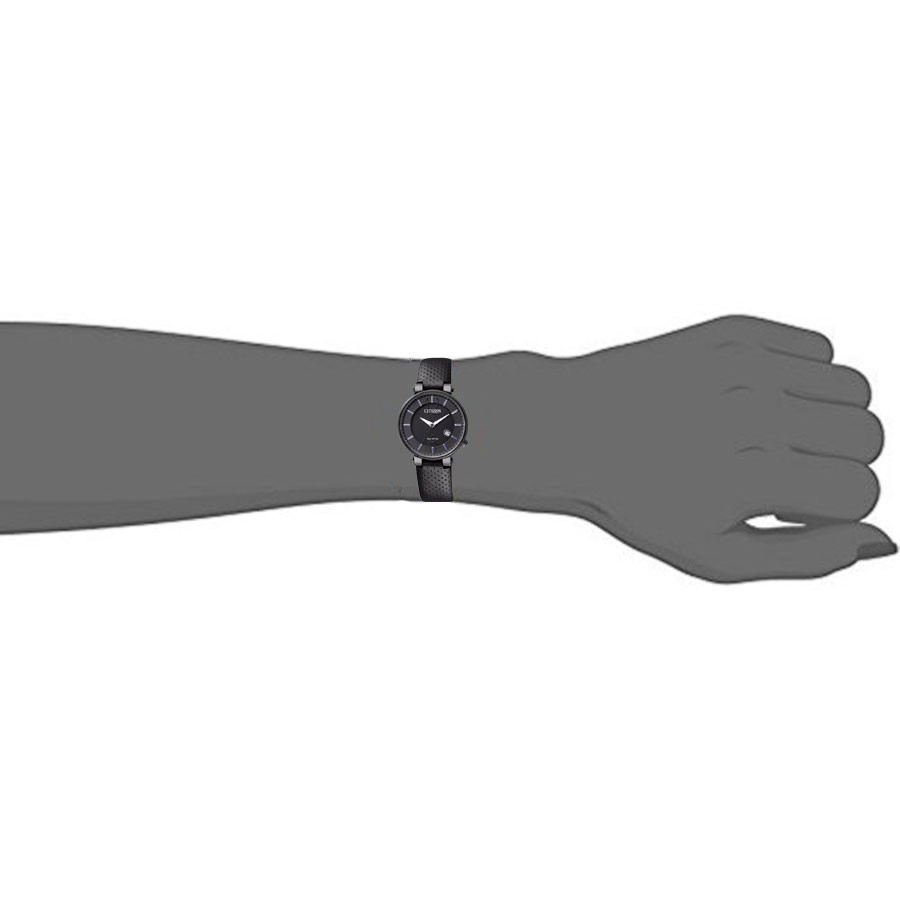 Đồng Hồ Nữ Citizen Dây Da EW1794-05E - Mặt Đen (Sapphire)