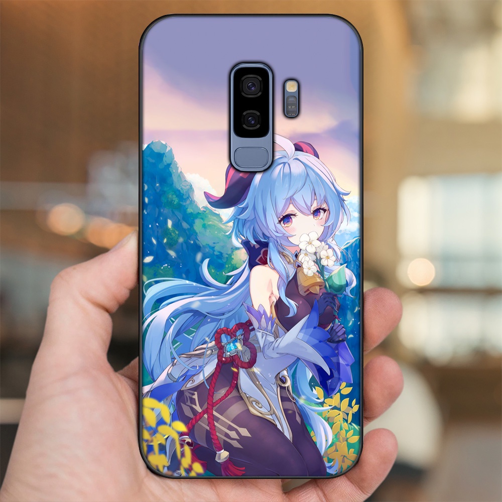 Ốp lưng Samsung S9 Plus viền đen in hình Ganyu Genshin Impact