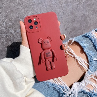 Ốp Lưng Basic Camera Nổi - Mẫu B@BY BE@RBRICK 2 ( Kèm Giá Đỡ Hình Gấu ) - ACE948