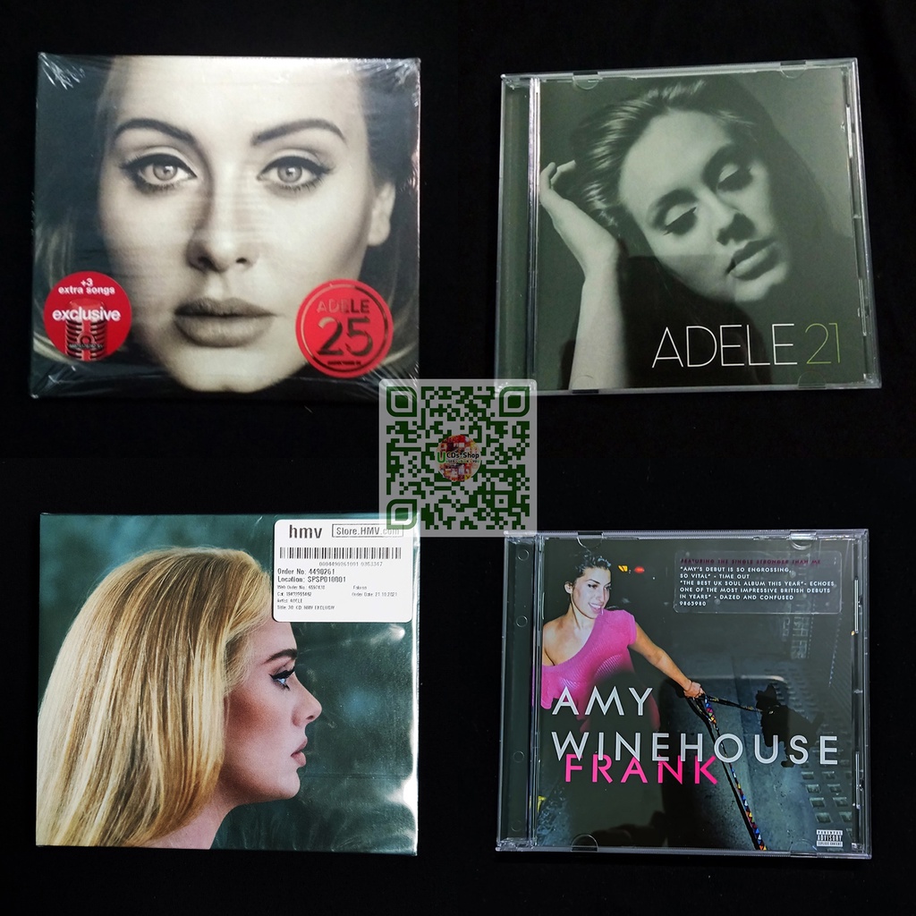 Bộ sưu tập albums của Adele và Amy Winehouse: 19 - 21 - 25 - 30 - Frank