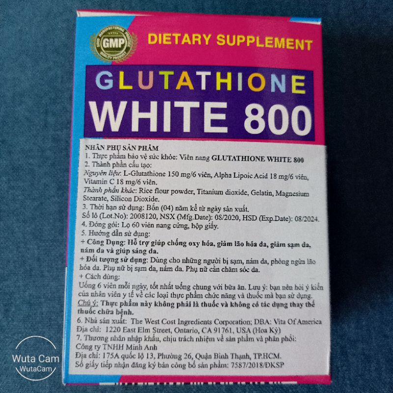 GLUTATHIONE WHITE 800 [HÀNG TỐT