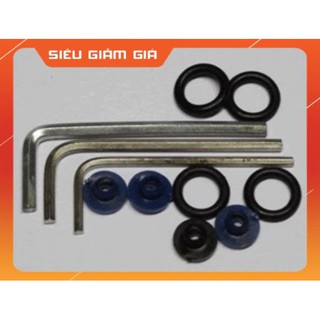 Combo lục giác máy xăm - dây thun lưỡi gà - dây thun giữ kim - núm giữ kim máy xăm hàng có sẵn