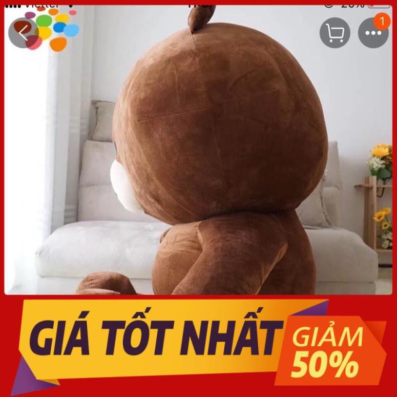 HOT_SALE LỚN- GỐI ÔM - GẤU BÔNG BROWN MÀU SOCOLA SIÊU HOT siêu rẻ