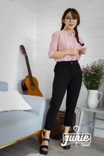 Quần baggy vải