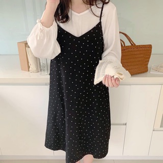 Set váy chấm bi kèm áo