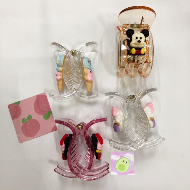 Kẹp càng cua hình que kem dễ thương - kẹp tóc 3 răng 5 răng