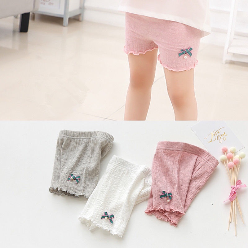 [Babycat Hàng Có Sẵn Bán Chạy Quần Short An Toàn Mặc Trong Váy Vải Mỏng Phong Cách Nhật Bản Hàn Quốc Thời Trang Mùa Hè An Toàn Dành Cho Bé Gái