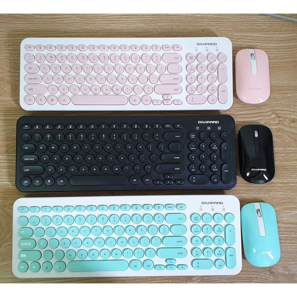 Bộ bàn phím và chuột không dây DIVIPARD - KM520 đen