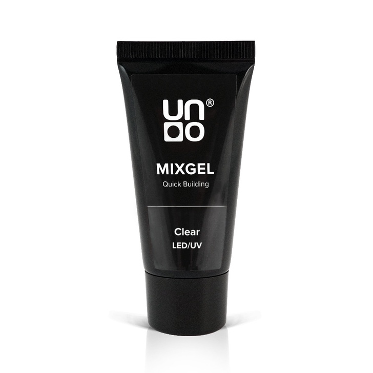 Gel gôm đắp móng Uno màu trong suốt  tuýp 30ml