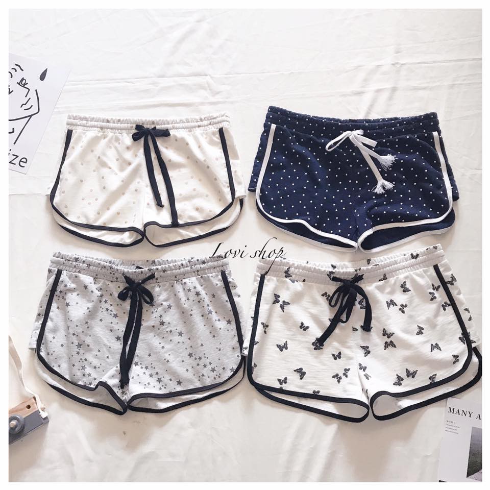 Quần thun ngắn nhiều màu