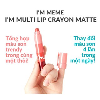 Son thỏi 4 màu I'M MEME MULTI LIP CRAYON MATTE