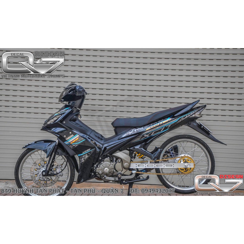 TEM RỜI EXCITER 2010 XANH ĐEN