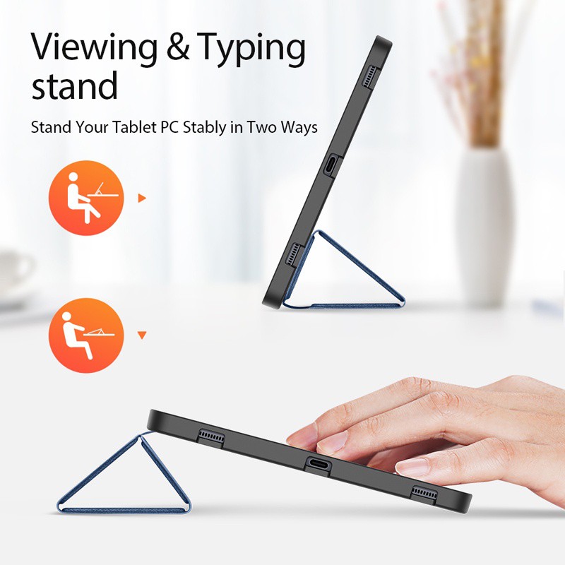 ๑Bao Da Máy Tính Bảng Nắp Lật Thông Minh Dux Ducis Cho Samsung Galaxy Tab S7 Fe / S7 Plus